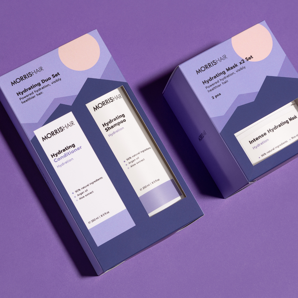MorrisHair Hydrating Duo drėkinantis rinkinys 250ml+250ml