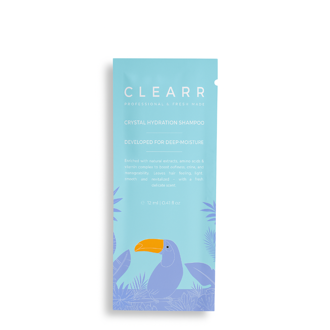 Clearr Crystal Hydration intensyviai drėkinantis šampūnas, 12ml - mėginukas